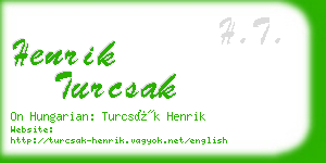 henrik turcsak business card